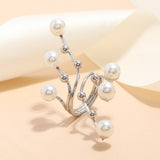 Vintage Baroque Pearl Ring Gold for Women Girls Party Jewelry