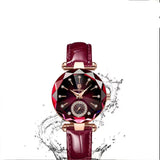 Luxury Women Leather Dial Watch Anniverssary Party ewelry