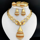 18K Yellow Gold Women Watch Women Bracelet Wrist Watch Jewelry 