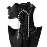 Gold Beads Ball Dangle Earrings for Women Anniverssary Jewelry