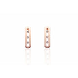 Luxury White Zircon Gemstone Jewellery Set Women Wedding Band