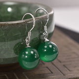 Cherry Long Drop Earrings Women Wedding Jewelry