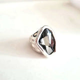 Vintage Silver Zircon Ring For Women Jewelry