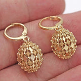 Cherry Long Drop Earrings Women Wedding Jewelry