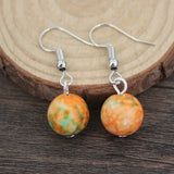 Cherry Long Drop Earrings Women Wedding Jewelry