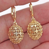 Cherry Long Drop Earrings Women Wedding Jewelry