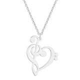 Luxury Gold Heart Pendant Necklace Women Link Chain Women Party Jewelry