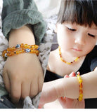 Natural Amber Beads Necklace Genuine Baltic Amber Stone Baby Necklace Gift