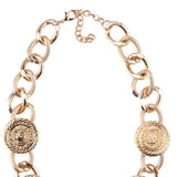 14Kt-Gold-Color-Link-Necklace-Women's-Trendy-Metal-Chokers-Necklaces-Christmas-Party-Jewelry