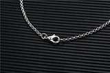 Memorial Rhinestone Pendant Necklace Gold Picture Photo Women's Silver Jewelry