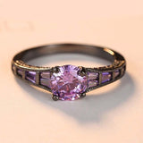 Luxuyr Zircon Gemstone Engagement Ring Women Wedding Jewelry