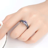 Luxuyr Zircon Gemstone Engagement Ring Women Wedding Jewelry