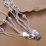 Luxury Ball 925 Sterling Silver Bracelet Jewelry Women's Wedding Jewelry