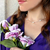 Genuine Freshwater Pearl Pendant Necklace 925 Silver Chain For Women Jewelry