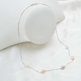 Genuine Freshwater Pearl Pendant Necklace 925 Silver Chain For Women Jewelry