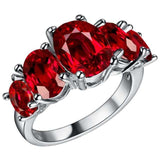 Alexandrite Ring 925 Sterling Silver Purple Women's Engagement Jewelry