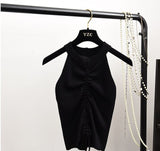 sexy-women-drawstring-ruched-crop-top-summer-stretch-sleeveless-camisole