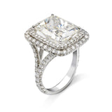 BIG BLING ZIRCON ENGAGEMENT RING FOR WOMEN WEDDING S925 JEWELRY