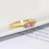 Ventage Emerald Gold Ring For Women Wedding Jewelry