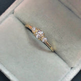 Luxury Emerald Gold Ring For Women Wedding Jewelry
