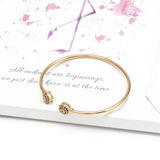 Lucky Eye Open Cuff Bracelet Bangle Gold Silver Women Men Fashion Jewelry