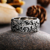 Vintage Retro Jewelry Ring Women Birthday Party Accessories Simple Versatile