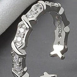 Luxirious White Sapphire Engagement Ring 925 Silver For Women Jewelry
