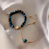 Vintage Green Gemstone Bracelet For Women Jewelry