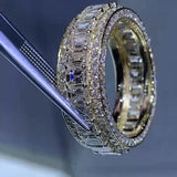 Luxurious Engagement For Women Ring Wedding Bands Zircon Jewelry