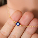 Vintage Eye Pendant Necklace For Women Gold Chain Wedding Jewelry