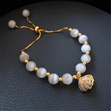 Vintage Green Gemstone Bracelet For Women Jewelry