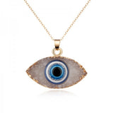 Vintage Eye Pendant Necklace For Women Gold Chain Wedding Jewelry