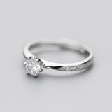 1CT Sapphire Gemstone Ring for Silver Women Engagement Jewelry