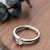 0.4CT Cut 925 Sterling Silver Ring for Women Engagement Jewelry
