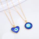 Vintage Eye Pendant Necklace For Women Gold Chain Wedding Jewelry