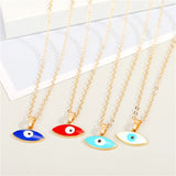 Vintage Eye Pendant Necklace For Women Gold Chain Wedding Jewelry