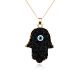 Vintage Eye Pendant Necklace For Women Gold Chain Wedding Jewelry