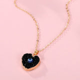 Vintage Eye Pendant Necklace For Women Gold Chain Wedding Jewelry