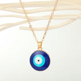 Vintage Eye Pendant Necklace For Women Gold Chain Wedding Jewelry