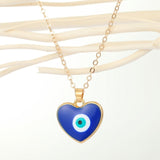 Vintage Eye Pendant Necklace For Women Gold Chain Wedding Jewelry