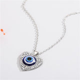  Vintage Evil Eye Pendant Necklace For Women Gold Chain Jewelry