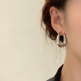 Vintage Hoop Drop Earrings For Woman Party Wedding Pendant Jewelry