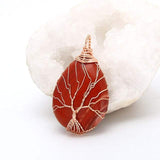 Vintage Pendant Necklace Opal Gemstone Women Jewelry