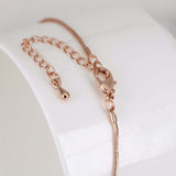 Rose gold Tree of Life pendant necklace for women with snake chain and adjustable clasp