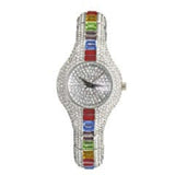 Luxury Rhinestone Watch 18K Gold Women Wedding Jewelry