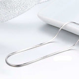 Slim Link Chain Necklace 925 Silver Women's Wedding Jewelry