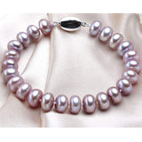 Natural Freshwater Pearl Bracelet 925 Silver For Women Anniverssary Jewelry