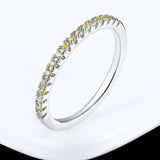 Luxurious engagement zircon ring in 18K rose gold plated silver with round tension setting for women