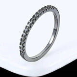 Luxurious women's engagement zircon ring with 18K rose gold plating and round tension setting