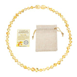 Natural Amber Beads Necklace Genuine Baltic Amber Stone Baby Necklace Gift